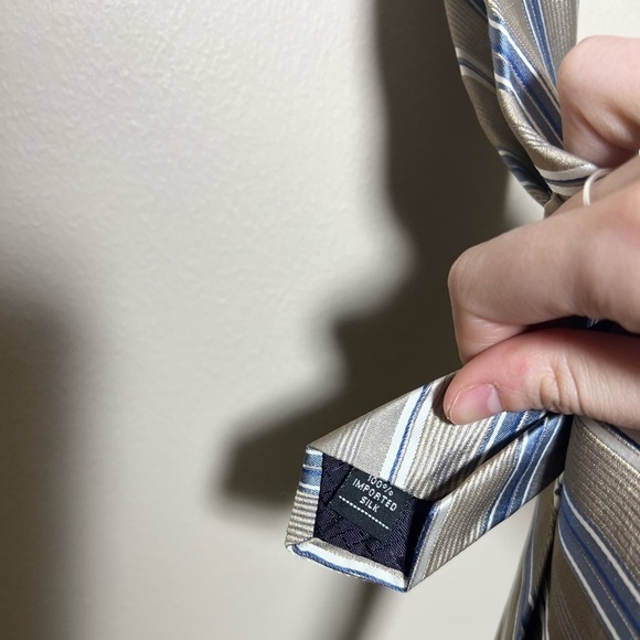 Vintage Club Room By Charter Club Silk Tie - Picture 4 of 4